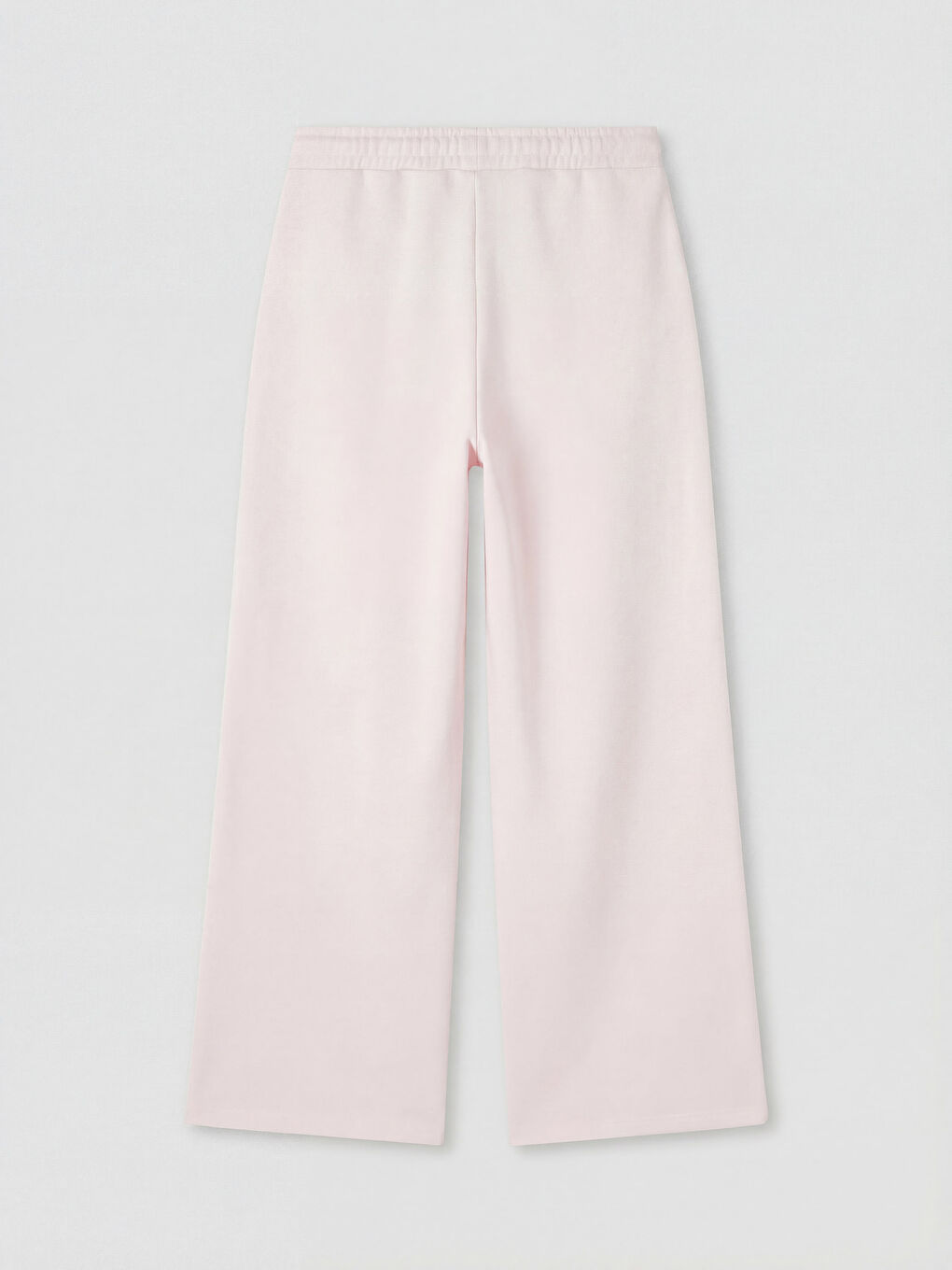 Pembe Beli Lastikli Baskılı Kadın Eşofman Altı-1