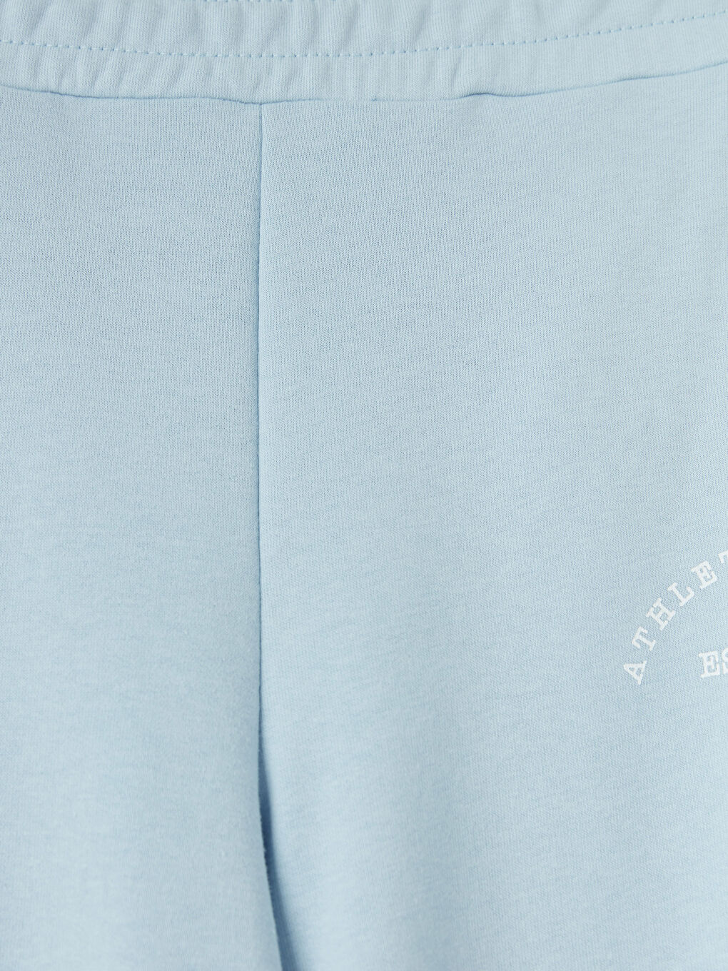 Mavi Beli Lastikli Baskılı Kadın Eşofman Altı-2