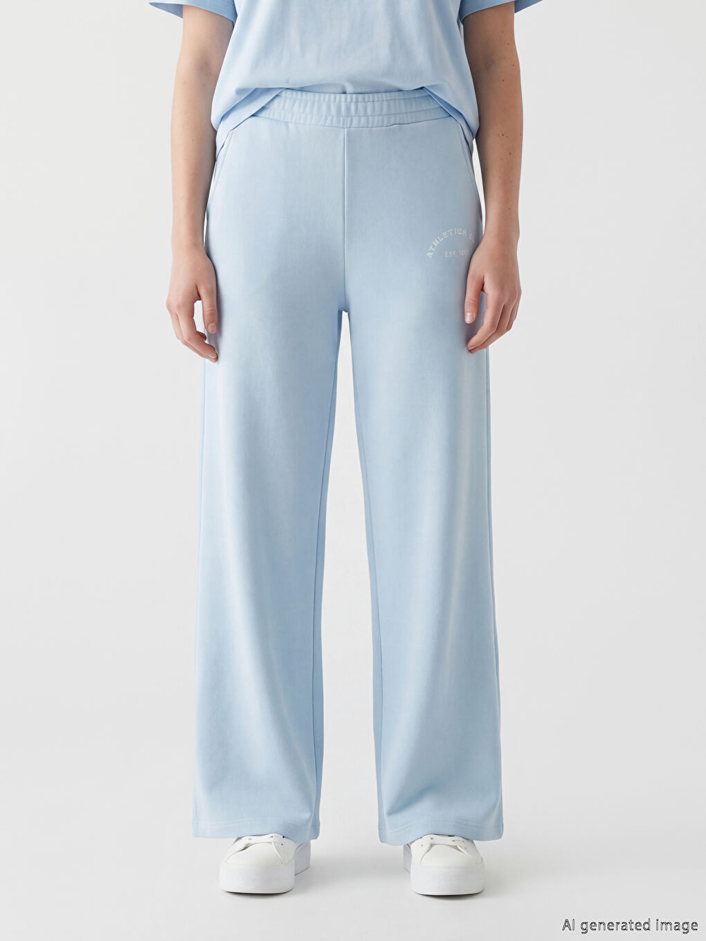 ელასტიური წელი ნაბეჭდი ქალის სპორტული შარვალი-1