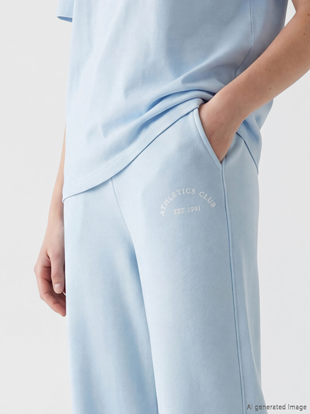 ელასტიური წელი ნაბეჭდი ქალის სპორტული შარვალი-2