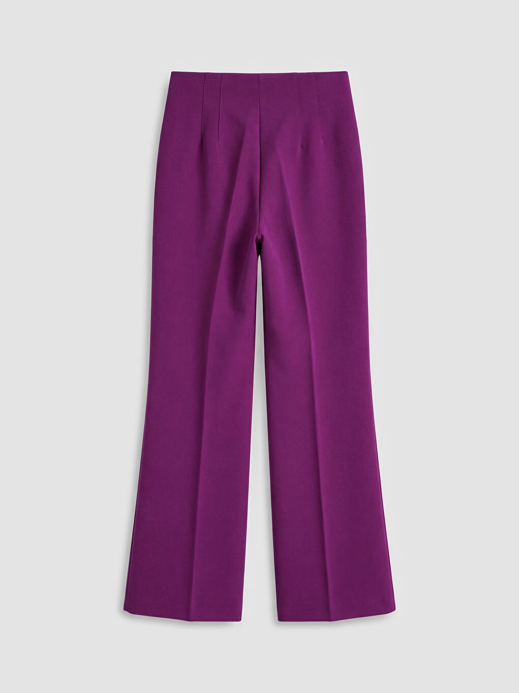 Mor Yüksek Bel Dar Fit Kadın Pantolon-1