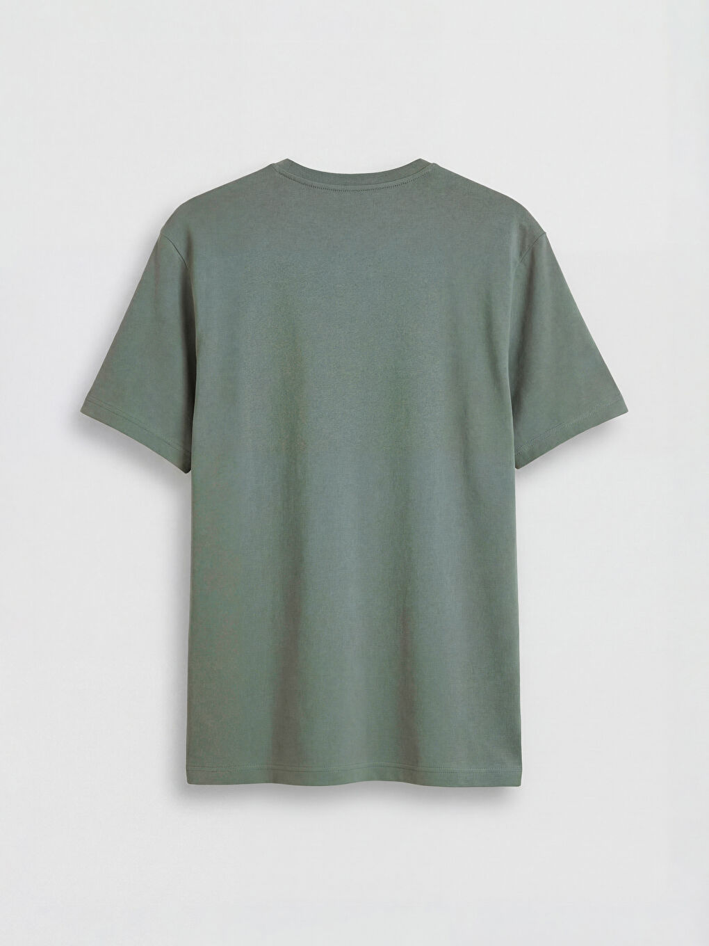 Yeşil V Yaka Erkek Tişört-2