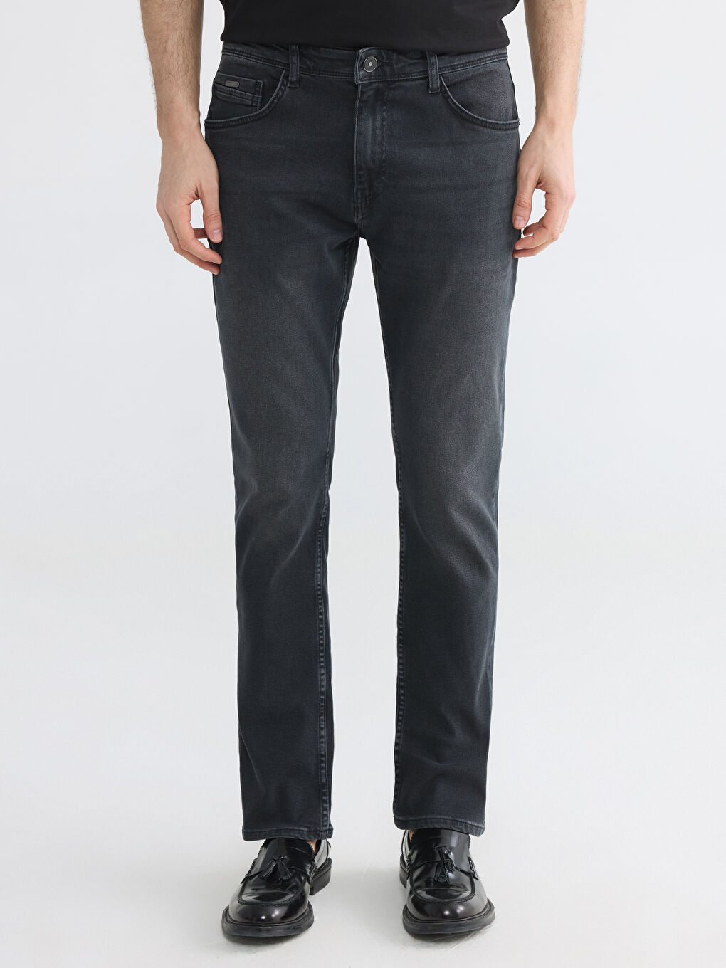 Siyah 750 Slim Fit Erkek Jean Pantolon-1