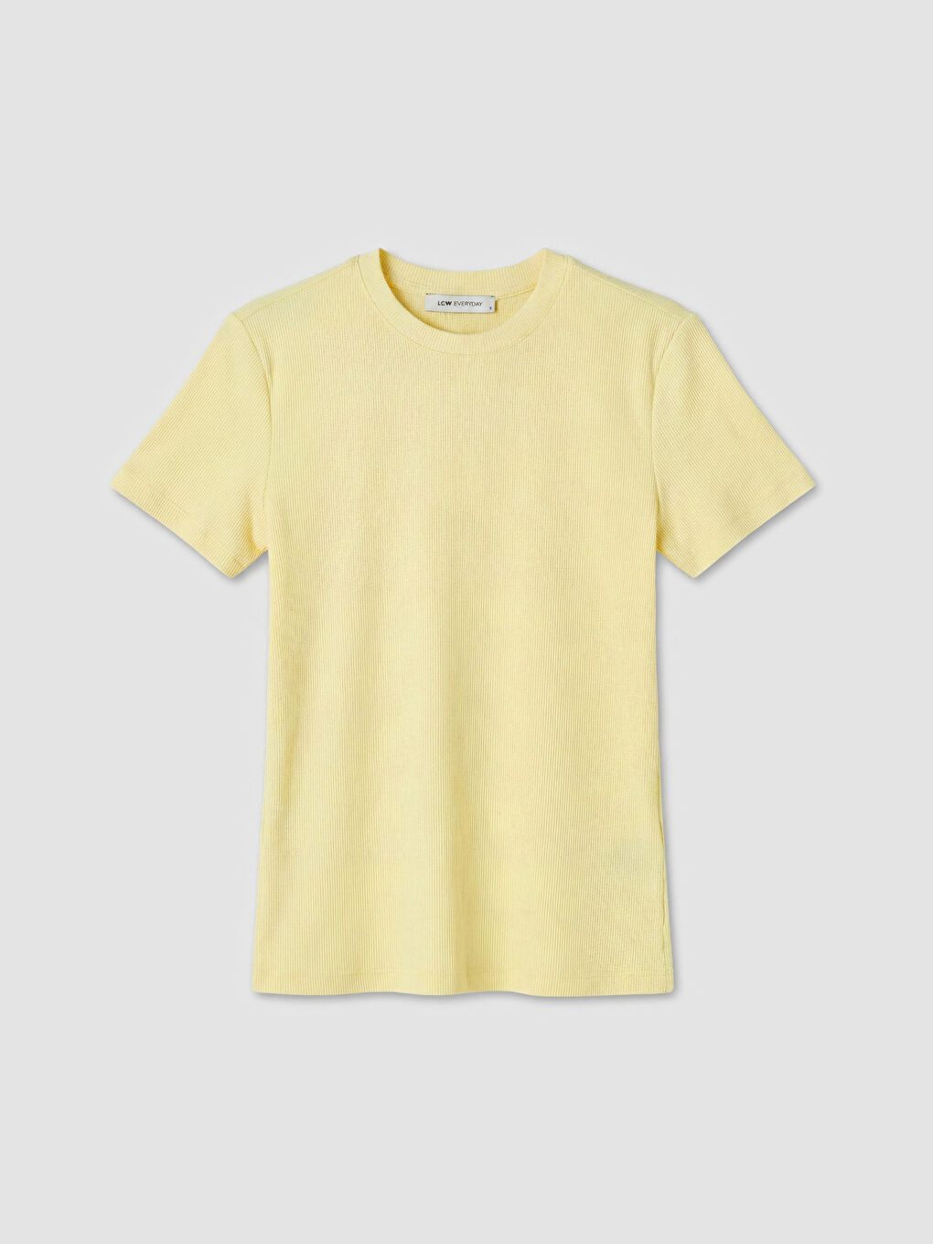 Sarı Bisiklet Yaka Kadın Tişört