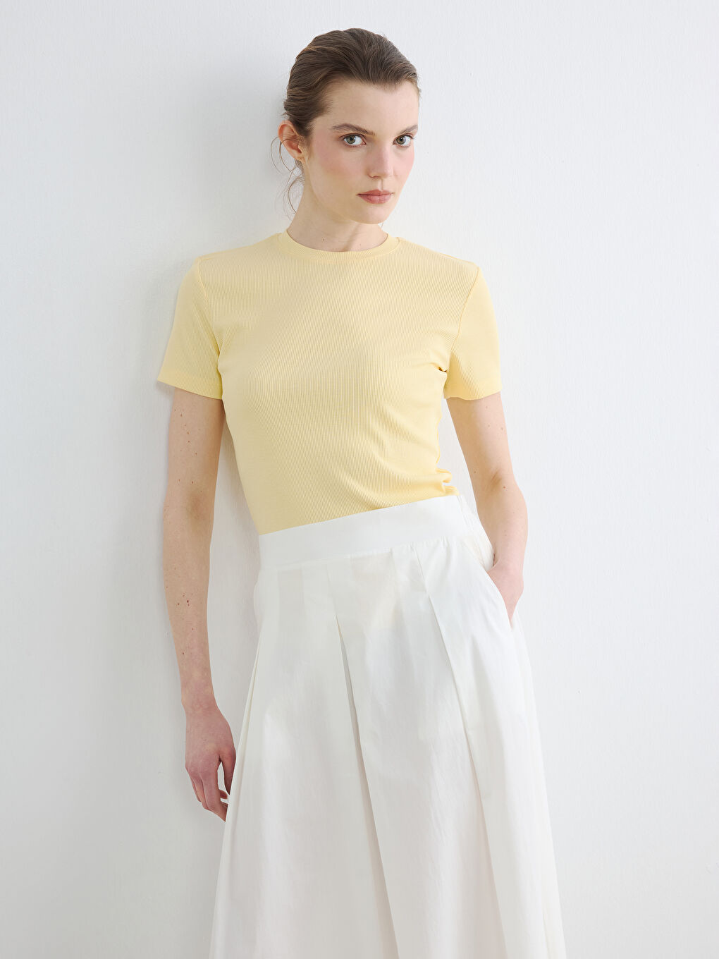 T-Shirt mit Rundhalsausschnitt für Damen