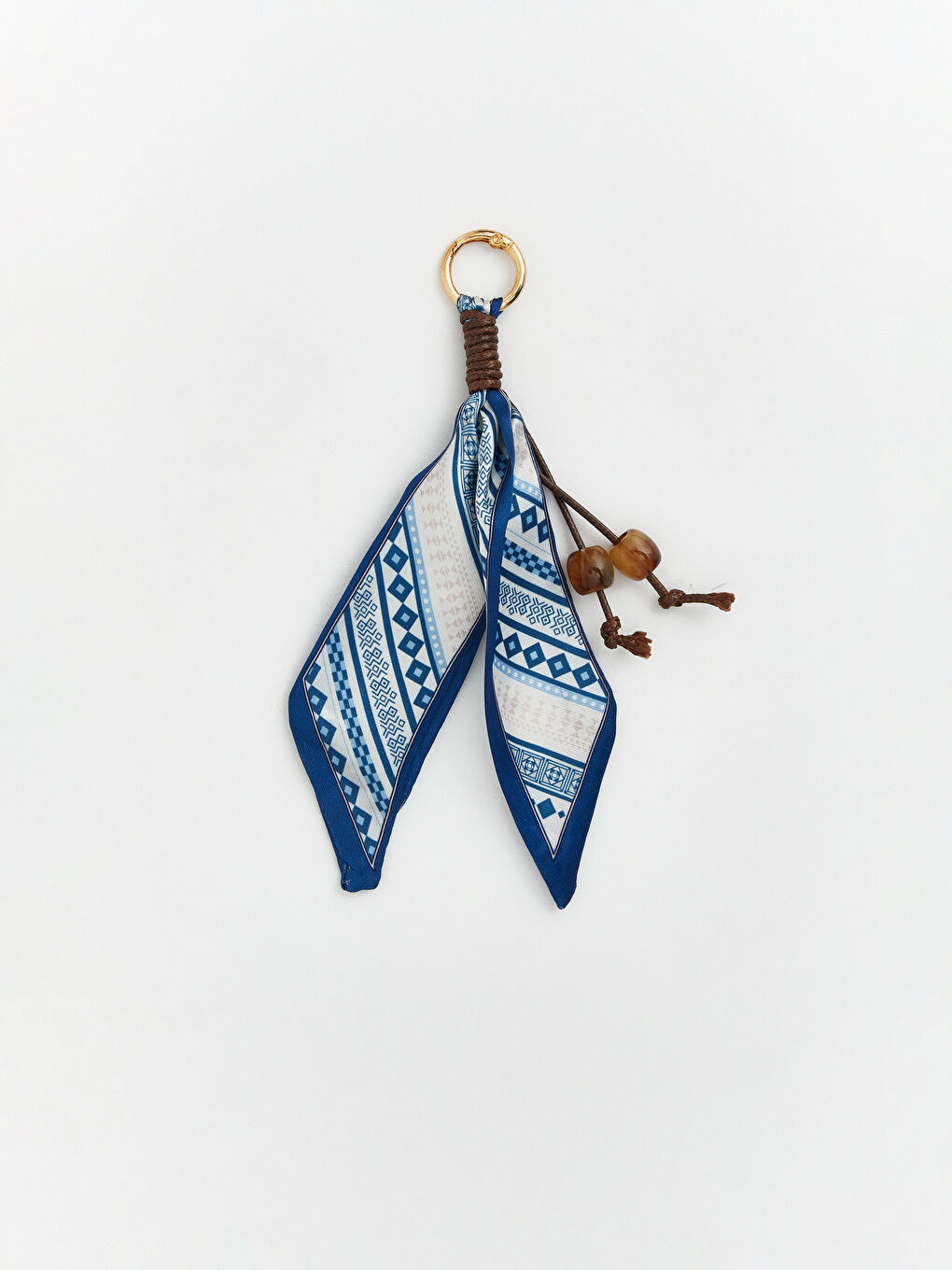 Kahverengi Metal Tokalı ve Fular Aksesuarlı Kadın Kemer-3