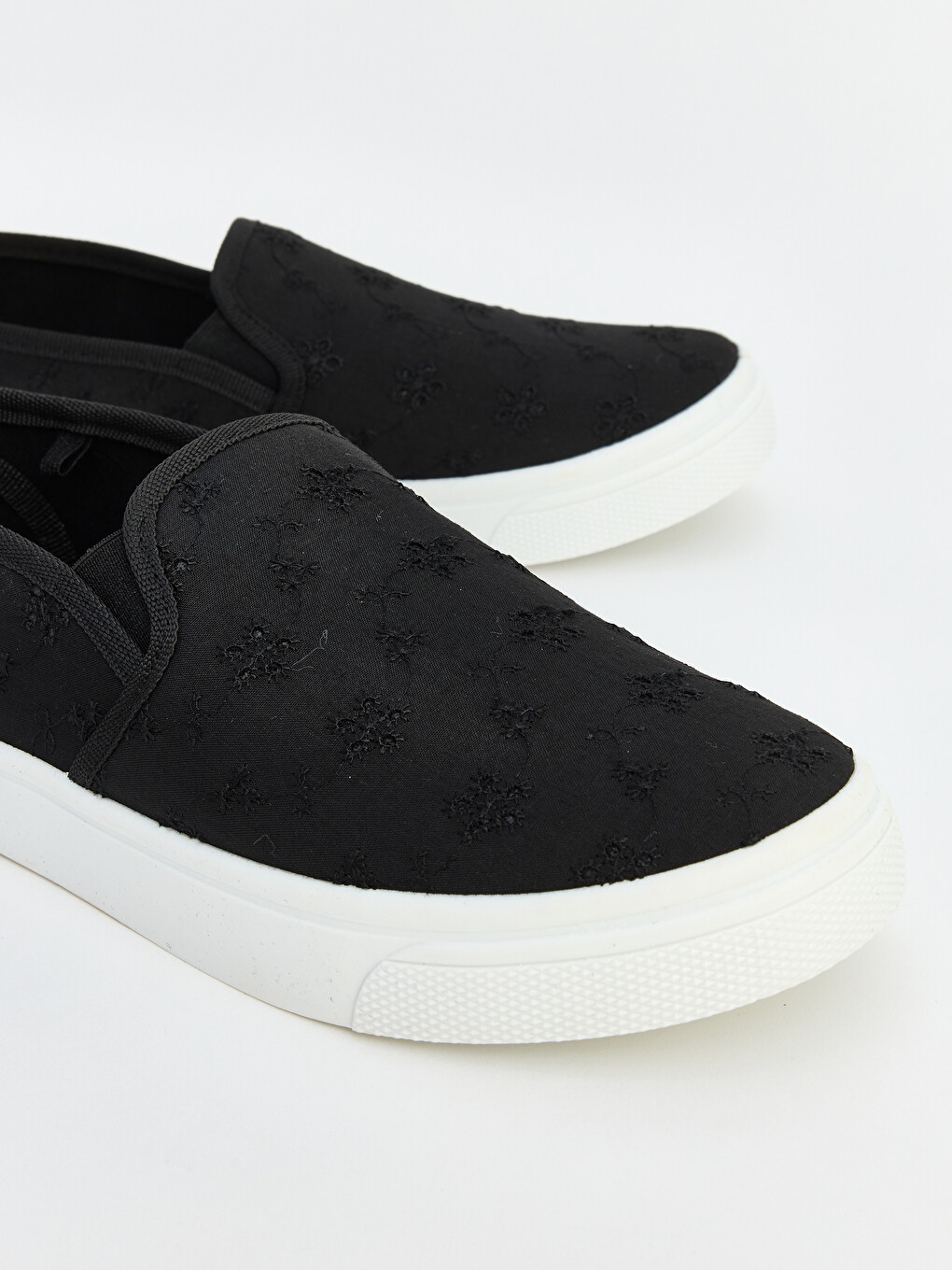 Embroidered Women's Slip On Sneaker-2