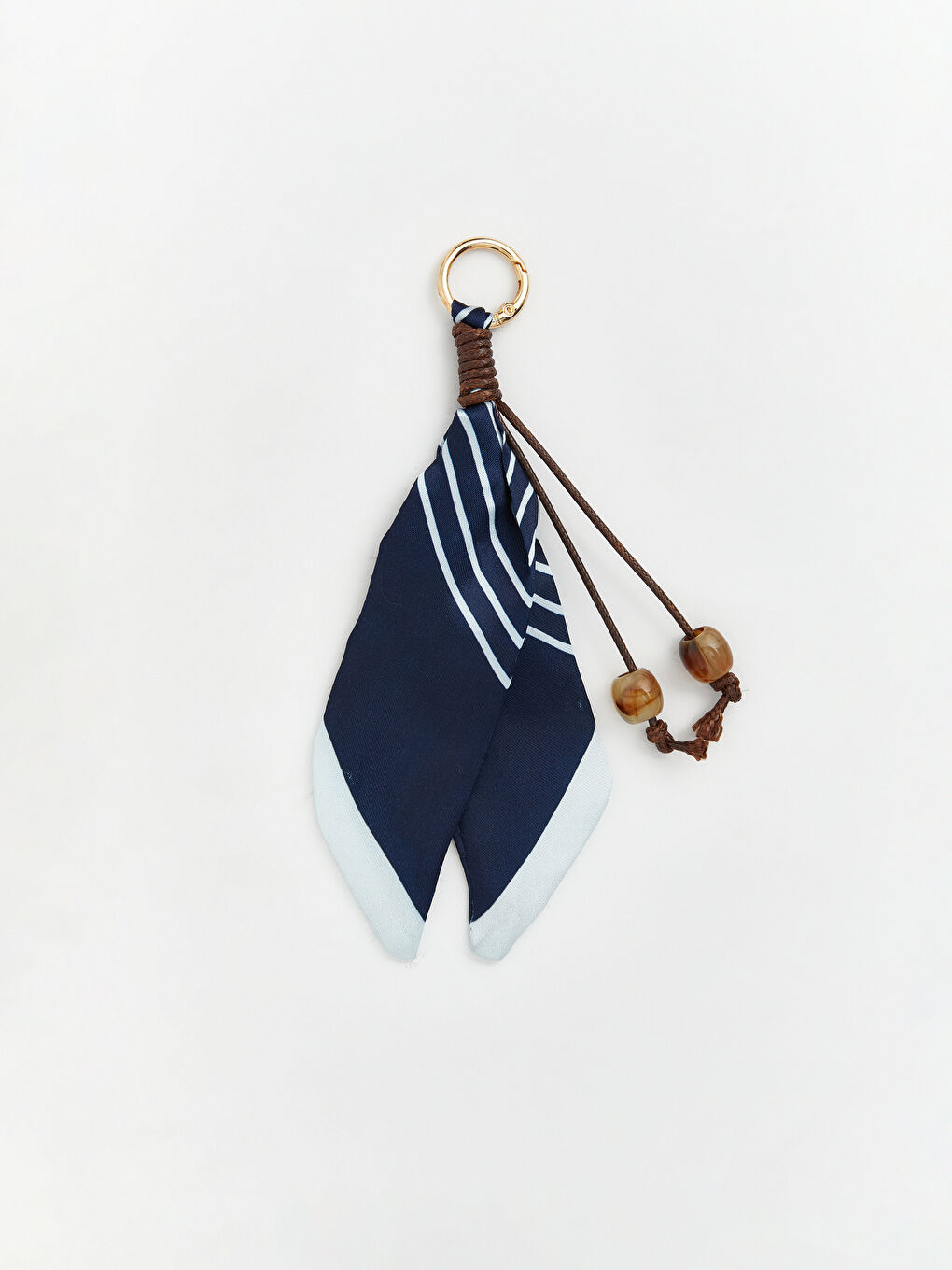 Ekru Metal Tokalı Fular Aksesuarlı Kadın Kemer-4