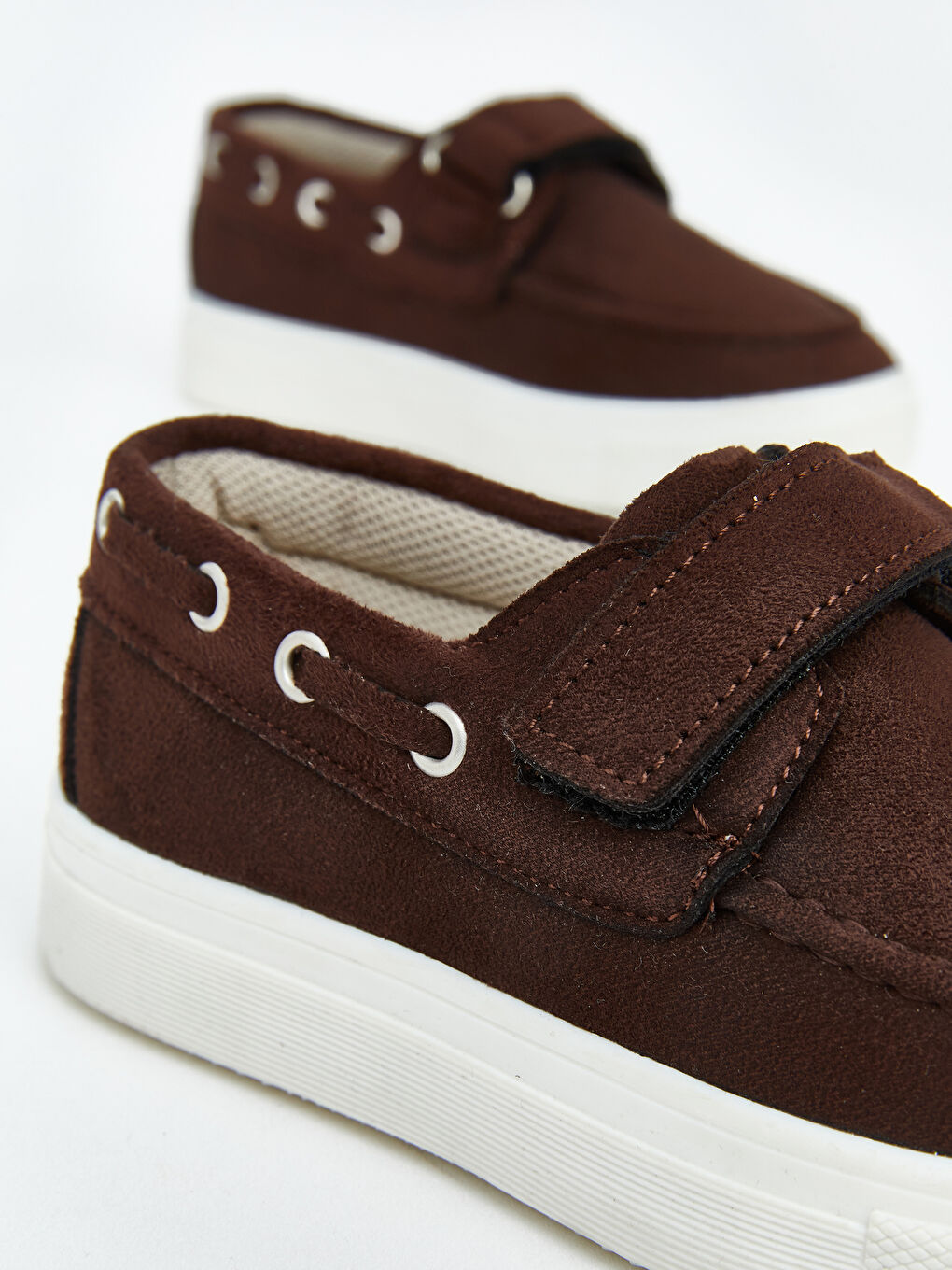 Kahverengi Süet Görünümlü Erkek Bebek Klasik Ayakkabı-2