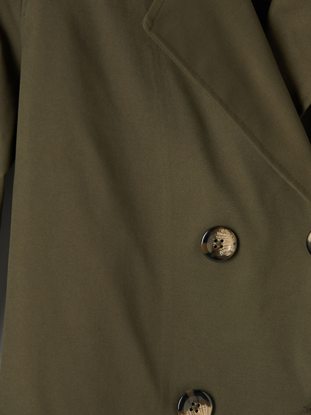 Double Breasted Belted Women's Trench Coat-6