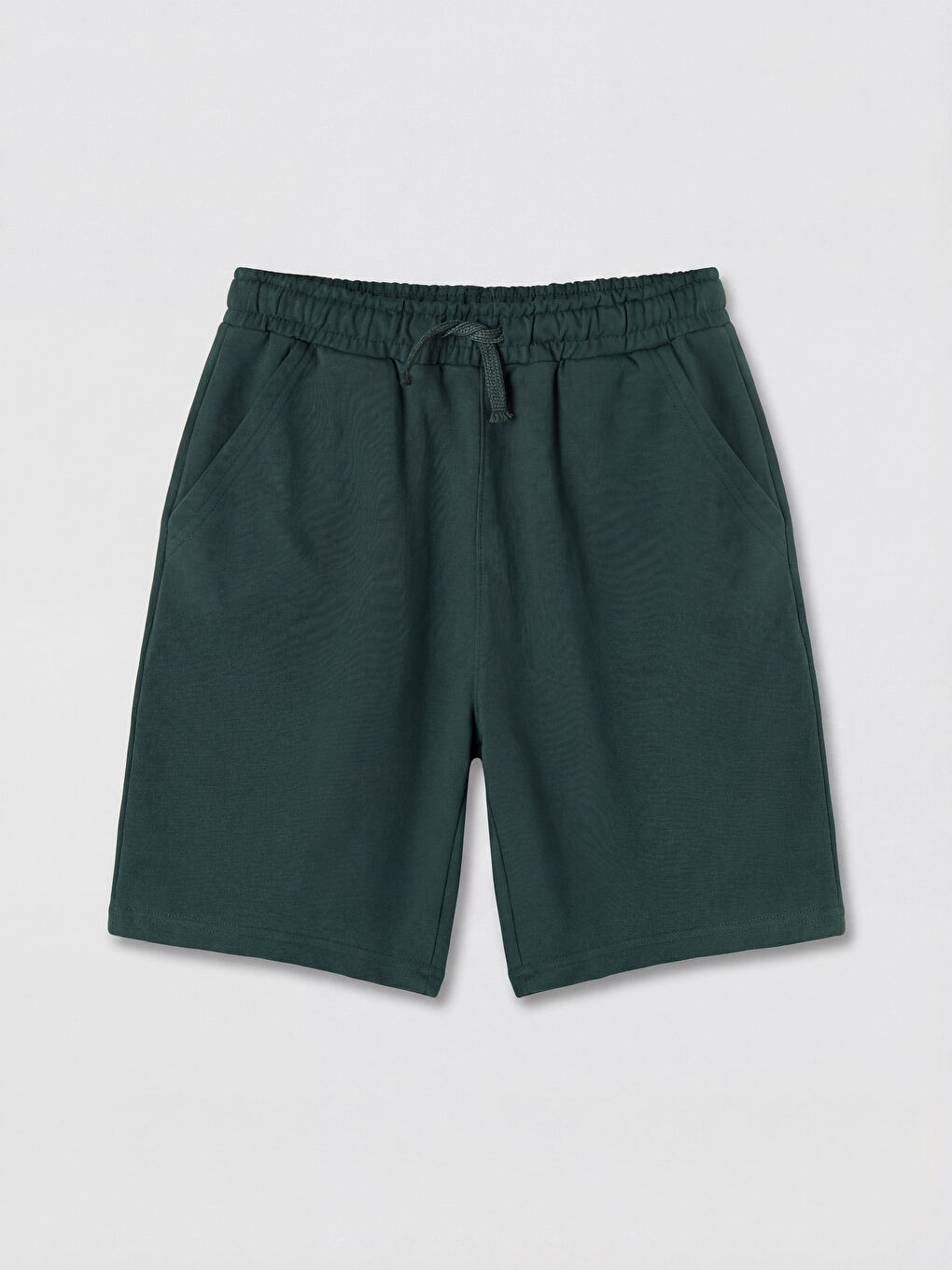 Yeşil Beli Lastikli Erkek Çocuk Şort