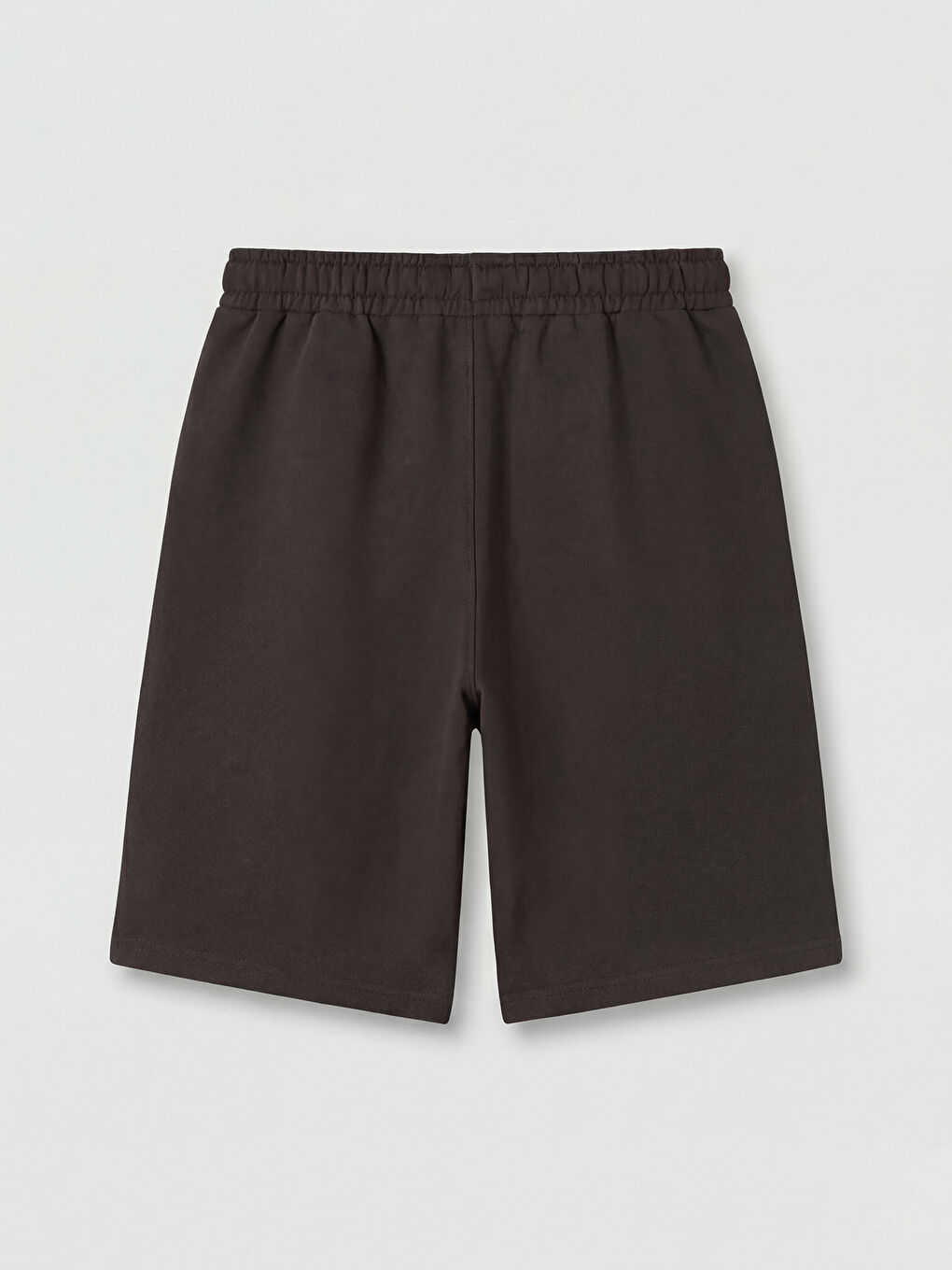 Kahverengi Beli Lastikli Erkek Çocuk Şort-1