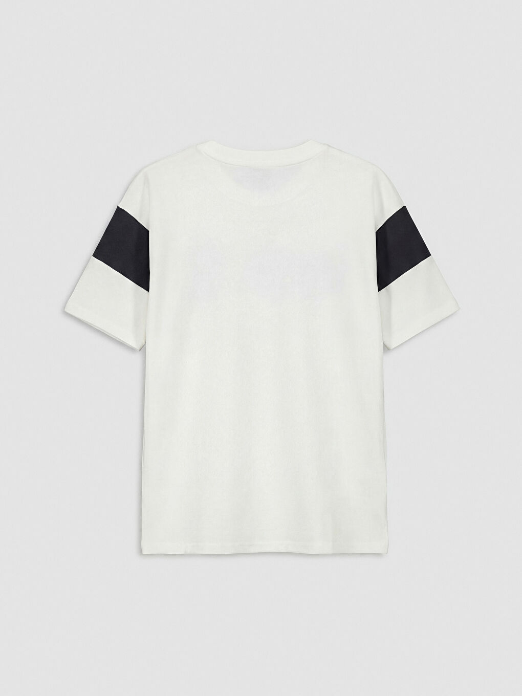 Ekru Bisiklet Yaka Sonic Baskılı Erkek Çocuk Tişört-1