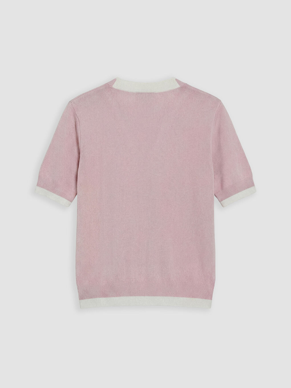 Pembe V Yaka Kadın Triko Hırka-1