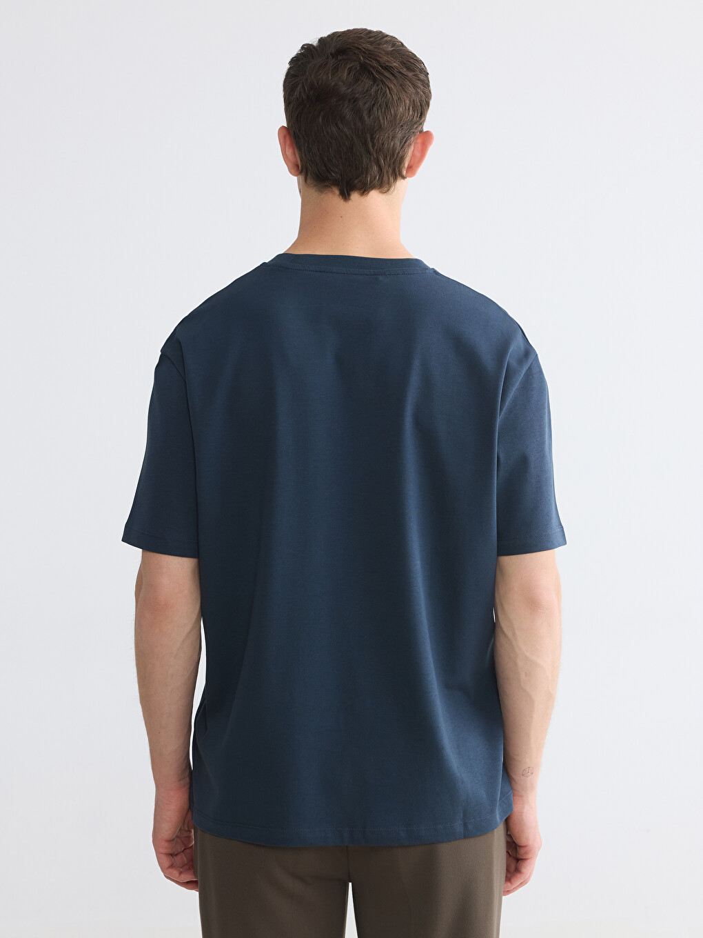 Crew Neck Pocketed Men's T-Shirt-3