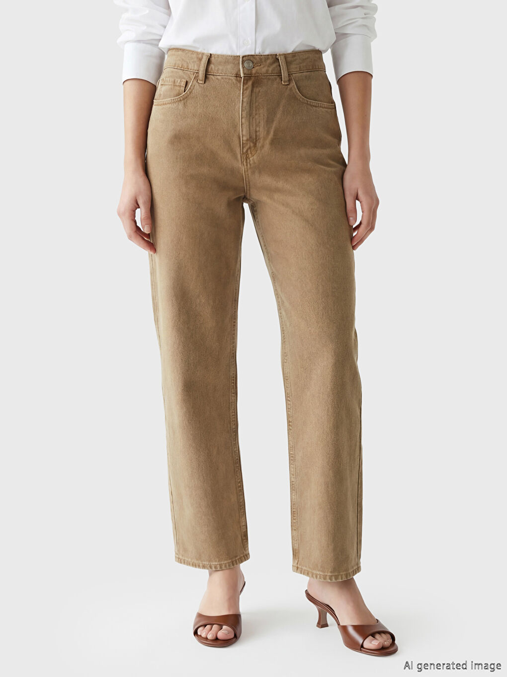 Blugi Boyfriend Fit pentru Femei-1