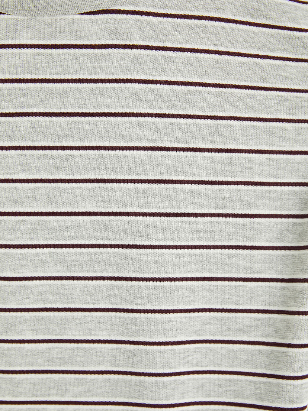 Gri Bisiklet Yaka Çizgili Kız Çocuk Tişört-2