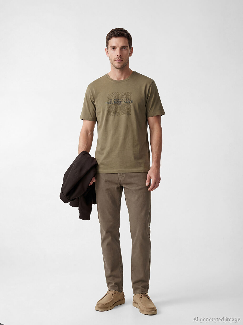 Kahverengi 779 Regular Fit Erkek Jean Pantolon