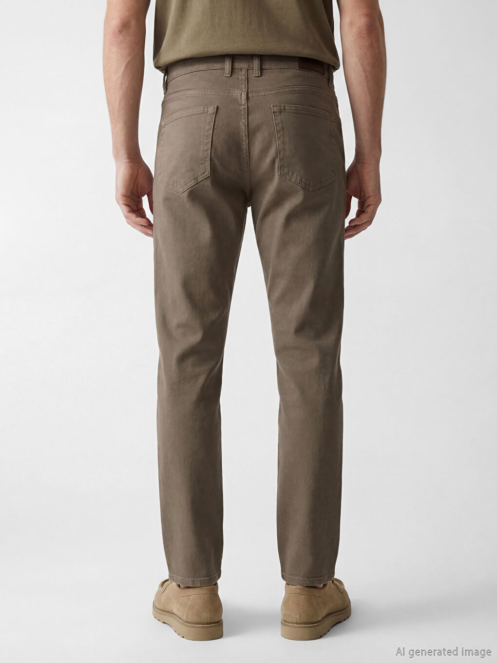 Kahverengi 779 Regular Fit Erkek Jean Pantolon-3