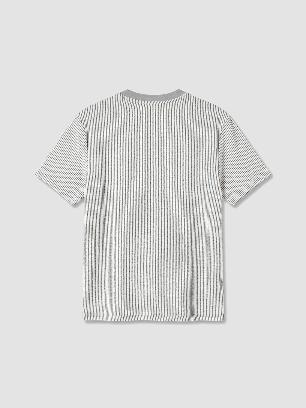 Crew Neck Striped Men's T-Shirt-1