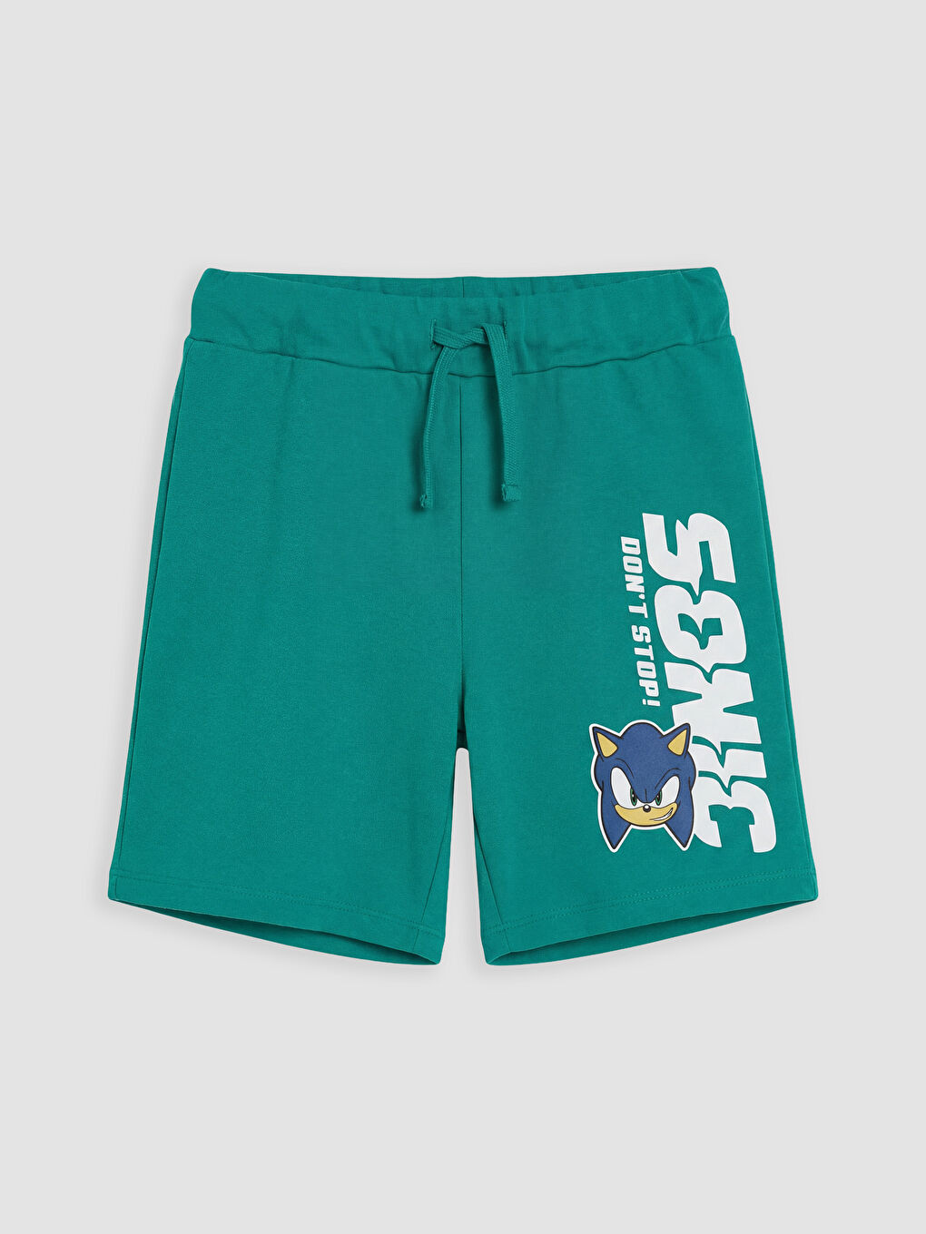 Yeşil Sonic Baskılı Erkek Çocuk Şortlu Takım-2