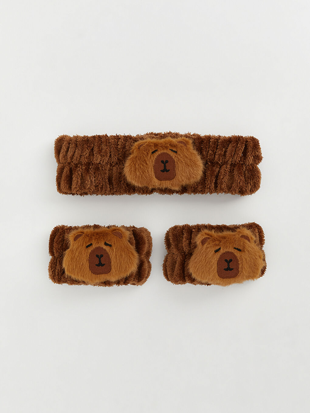 Karışık Hayvan Figürlü Lastikli Kız Çocuk Saç Bandı ve Toka Seti-2