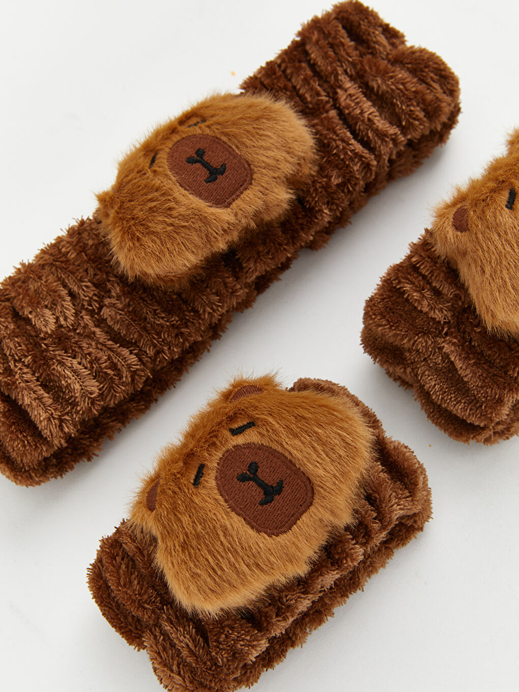 Karışık Hayvan Figürlü Lastikli Kız Çocuk Saç Bandı ve Toka Seti-3