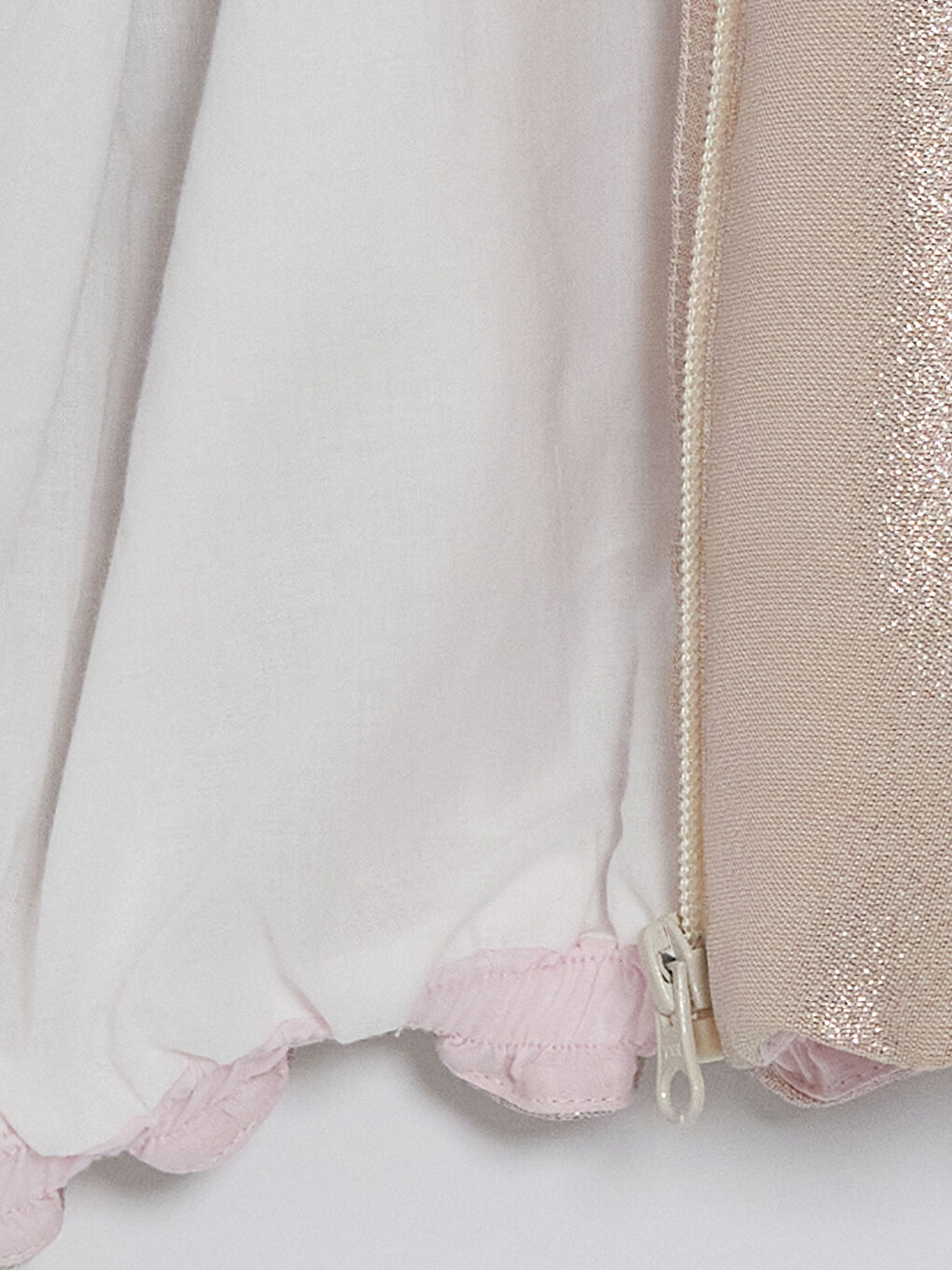 Pembe Uzun Kollu Büzgülü Yaka Kız Çocuk Bomber Ceket-3