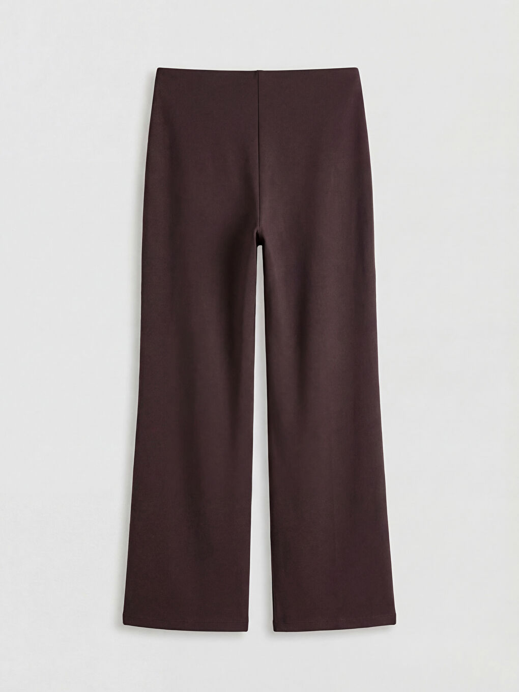 Kahverengi Beli Lastikli Soft Touch Kadın Eşofman Altı-1