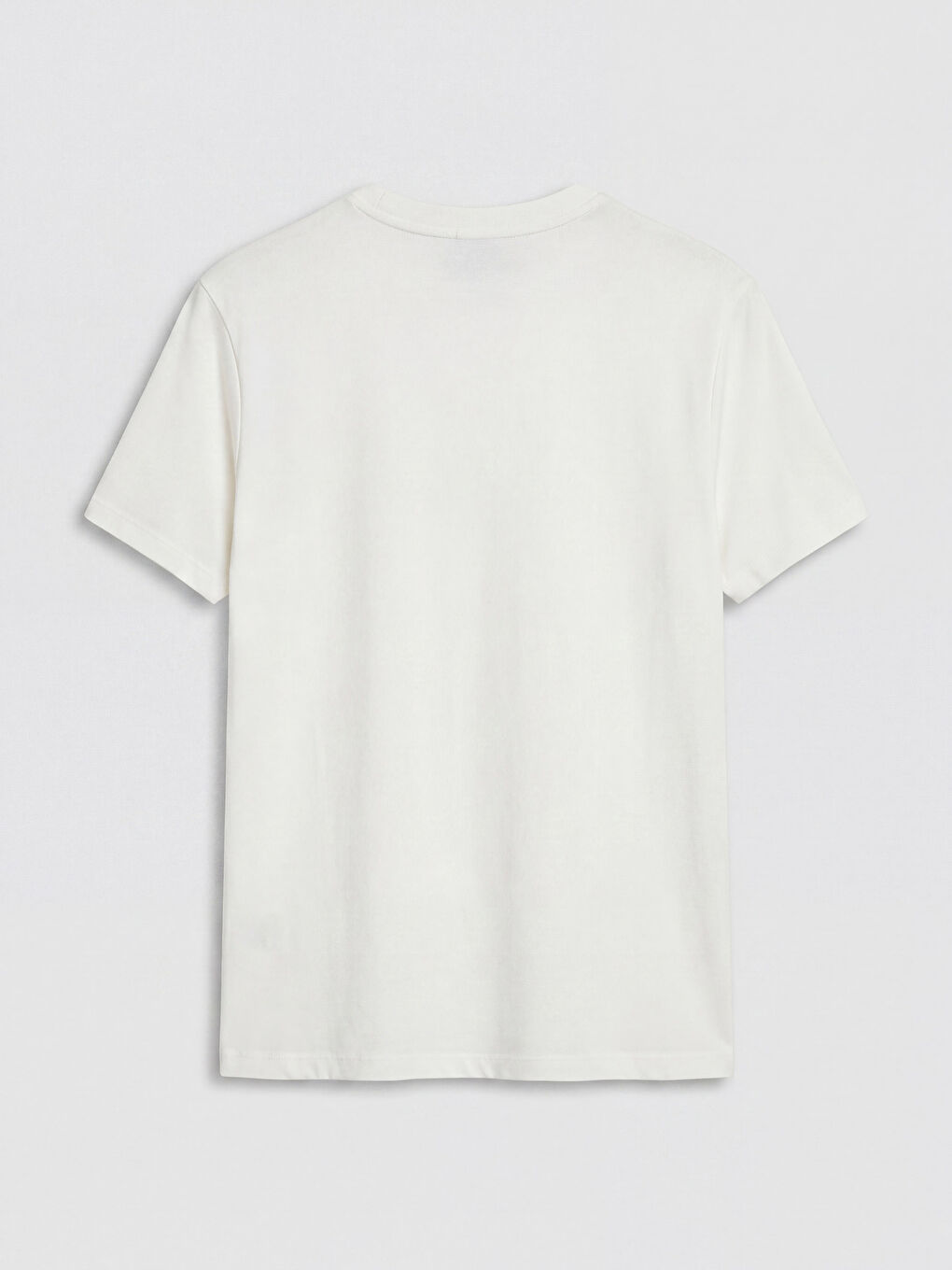 Beyaz Taşlı Soft Touch Kadın Tişört-1