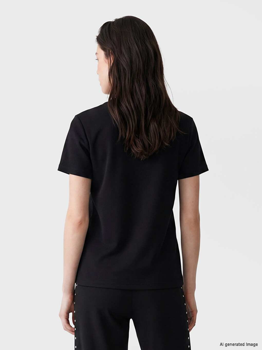 Rhinestone Embellished Soft Touch Women's T-Shirt-2
