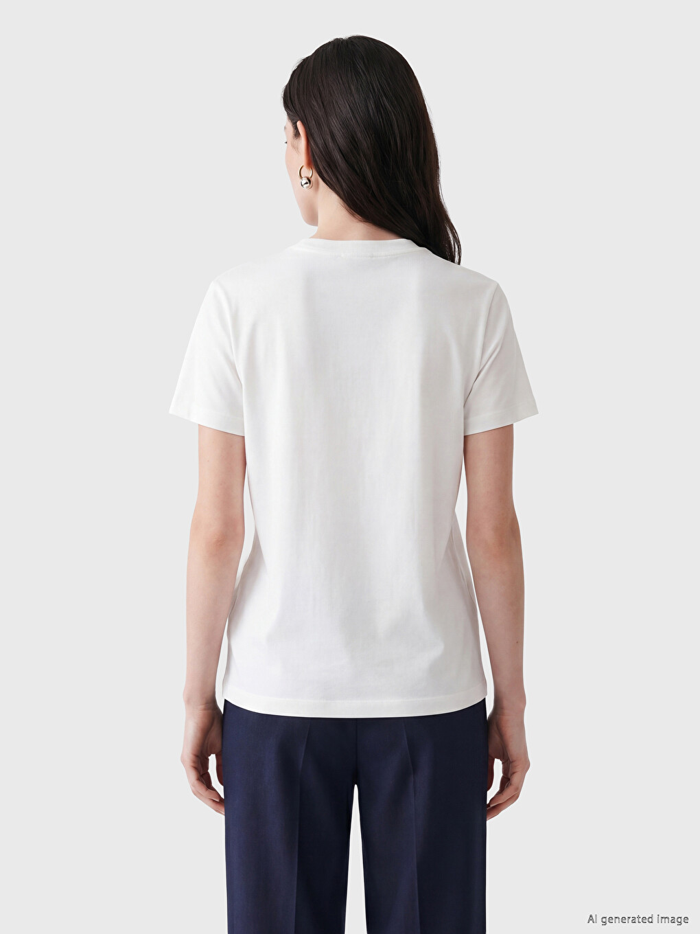 Rhinestone Embellished Soft Touch Women's T-Shirt-3