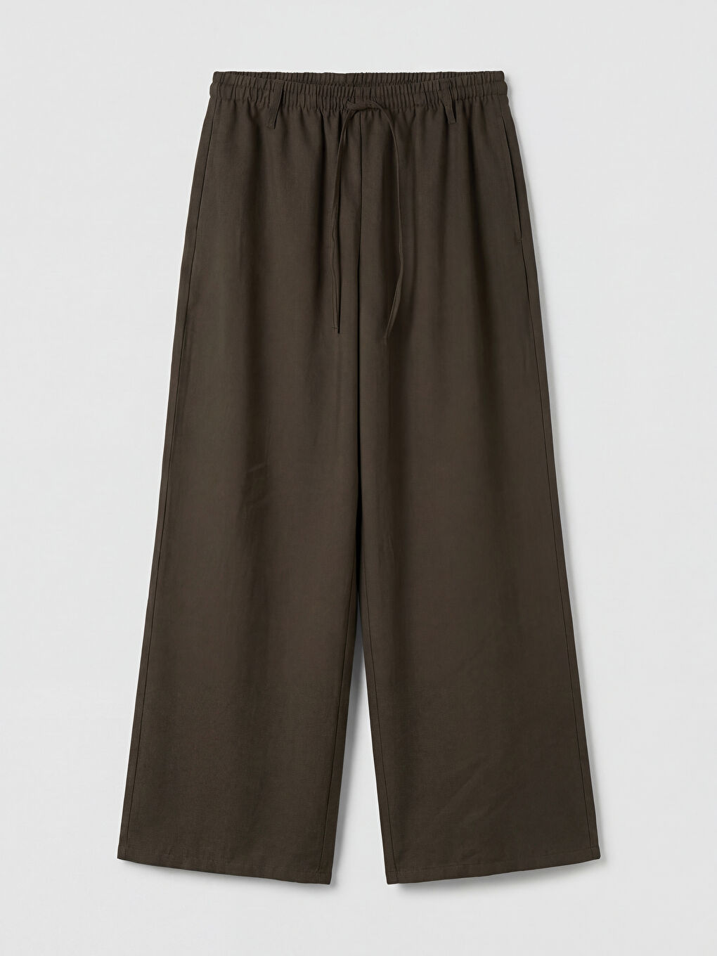 Haki Beli Lastikli Kadın Pantolon