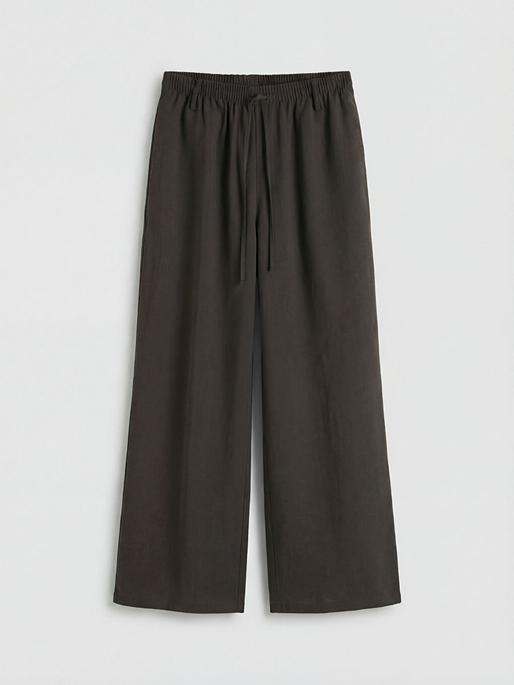 Elastic Waist Wide Leg Women's Trousers
