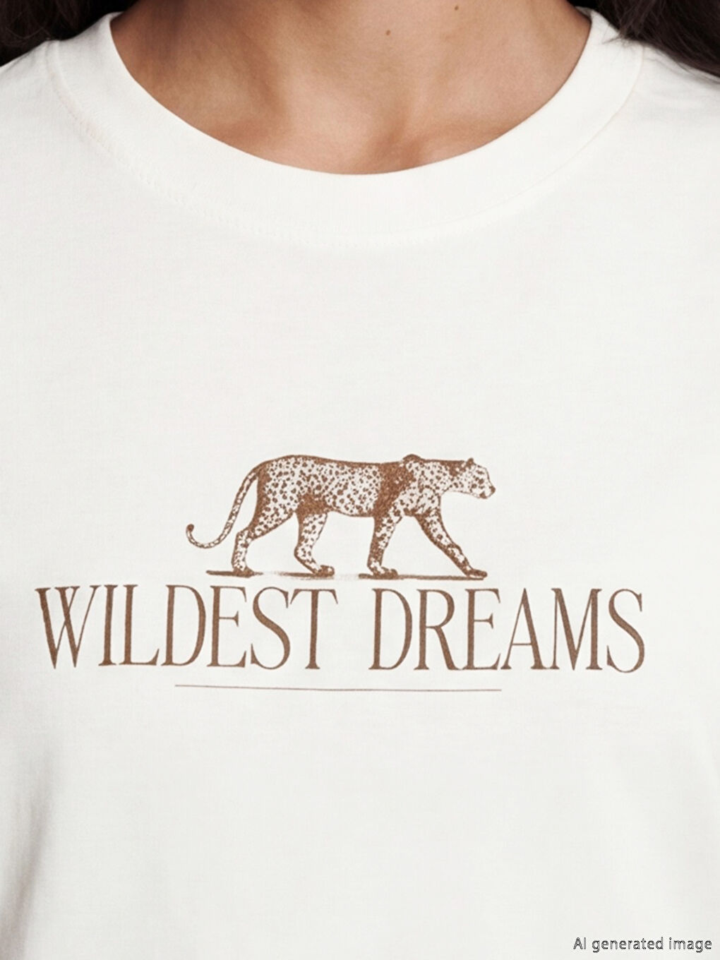 Ženska majica sa okruglim izrezom i štampom-2