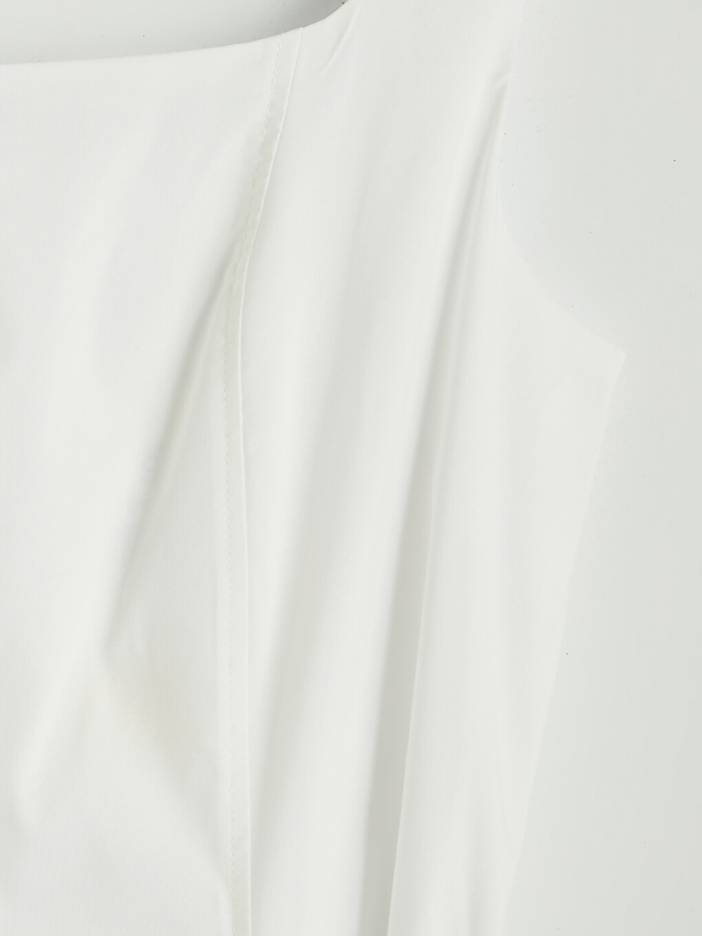 Square Neck Scarfed Flared Dress-5