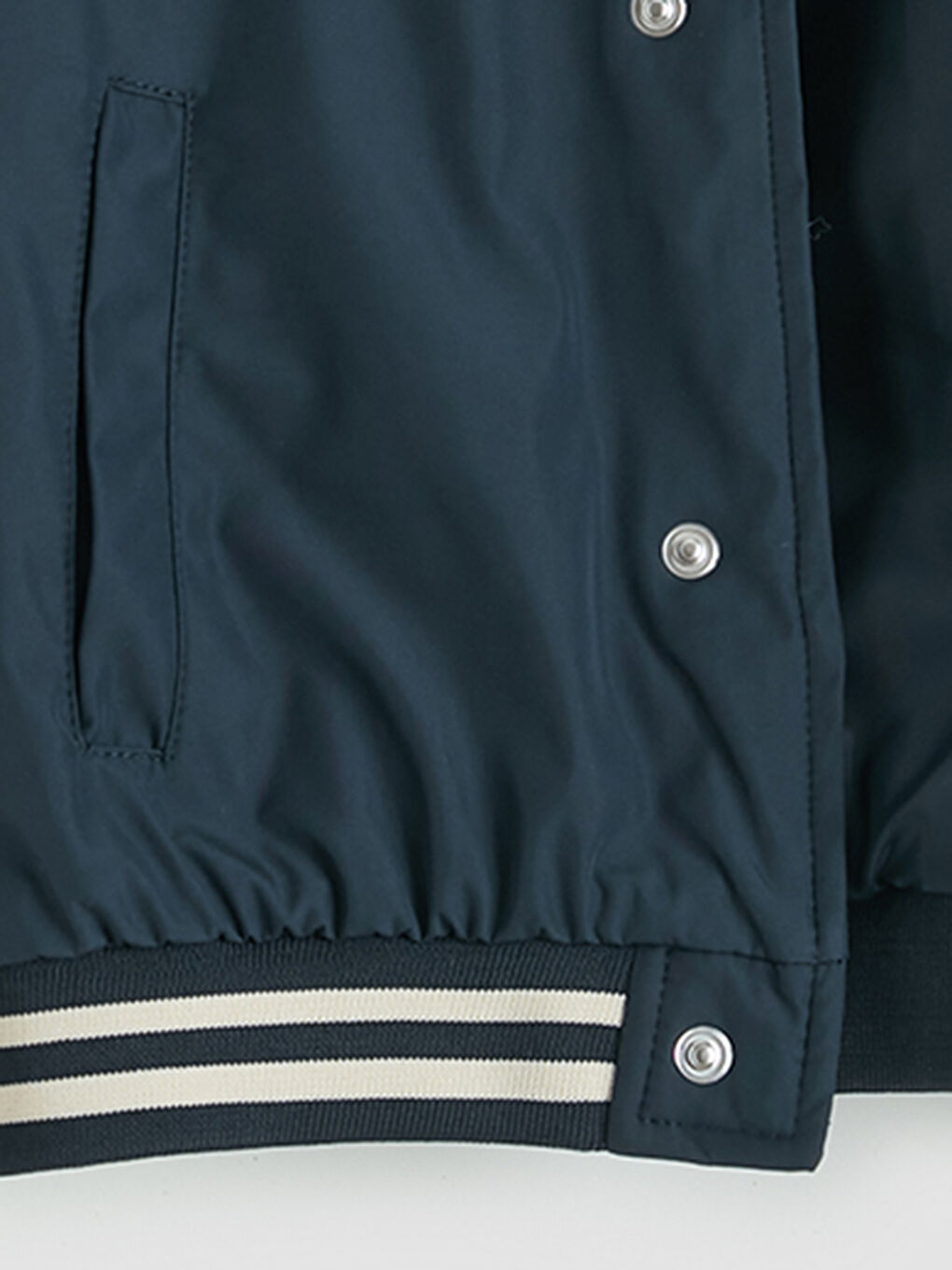 Lacivert Gömlek Yaka Erkek Çocuk Mont-2