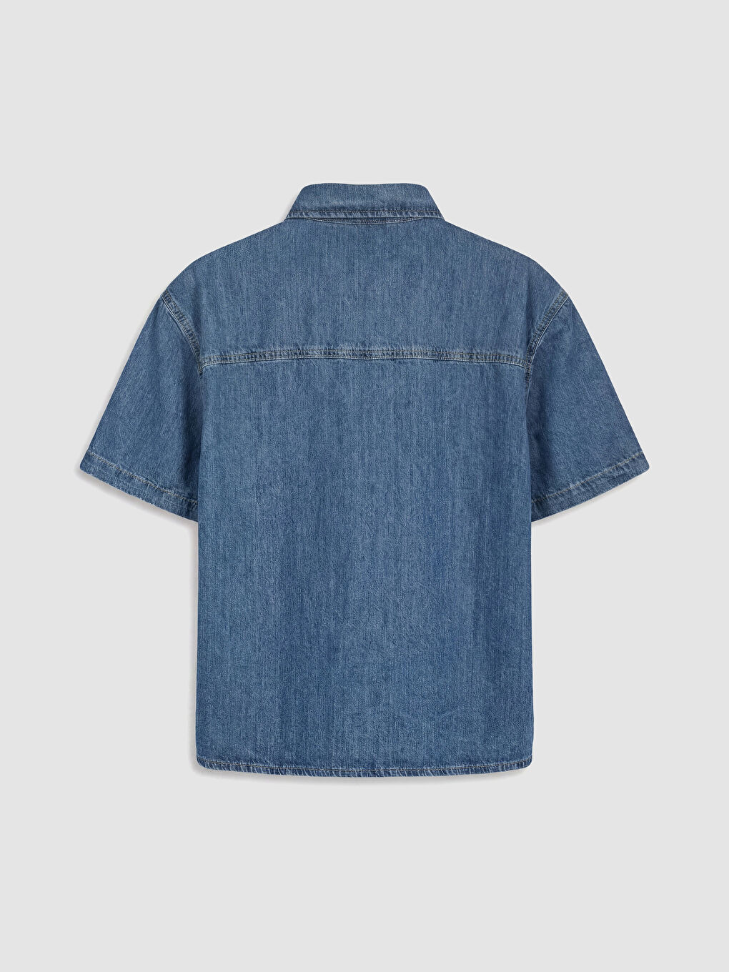 Oversize Women's Denim Shirt-1