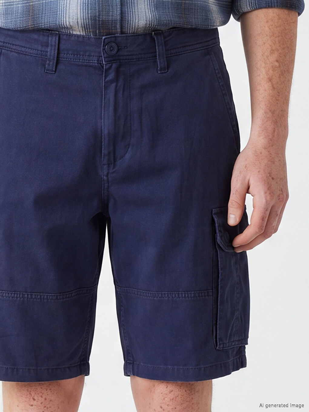 Regular Fit Erkek Kargo Şort-2