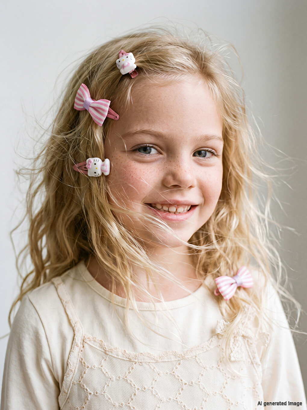 Hello Kitty Printed Girl Child Hair Clip 4-piece