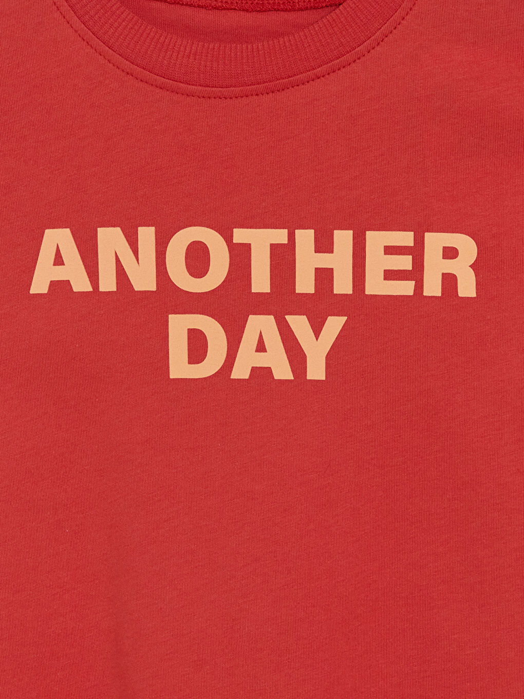 Kırmızı Bisiklet Yaka Baskılı Erkek Çocuk Tişört-2