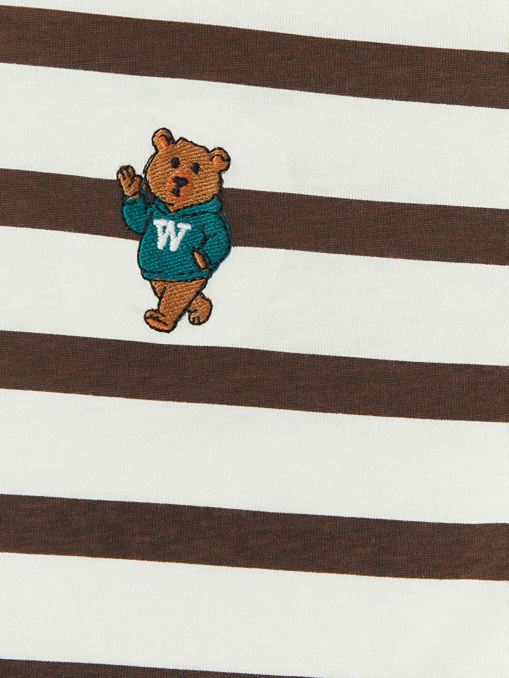 Kahverengi Bisiklet Yaka Çizgili Erkek Çocuk Tişört-3