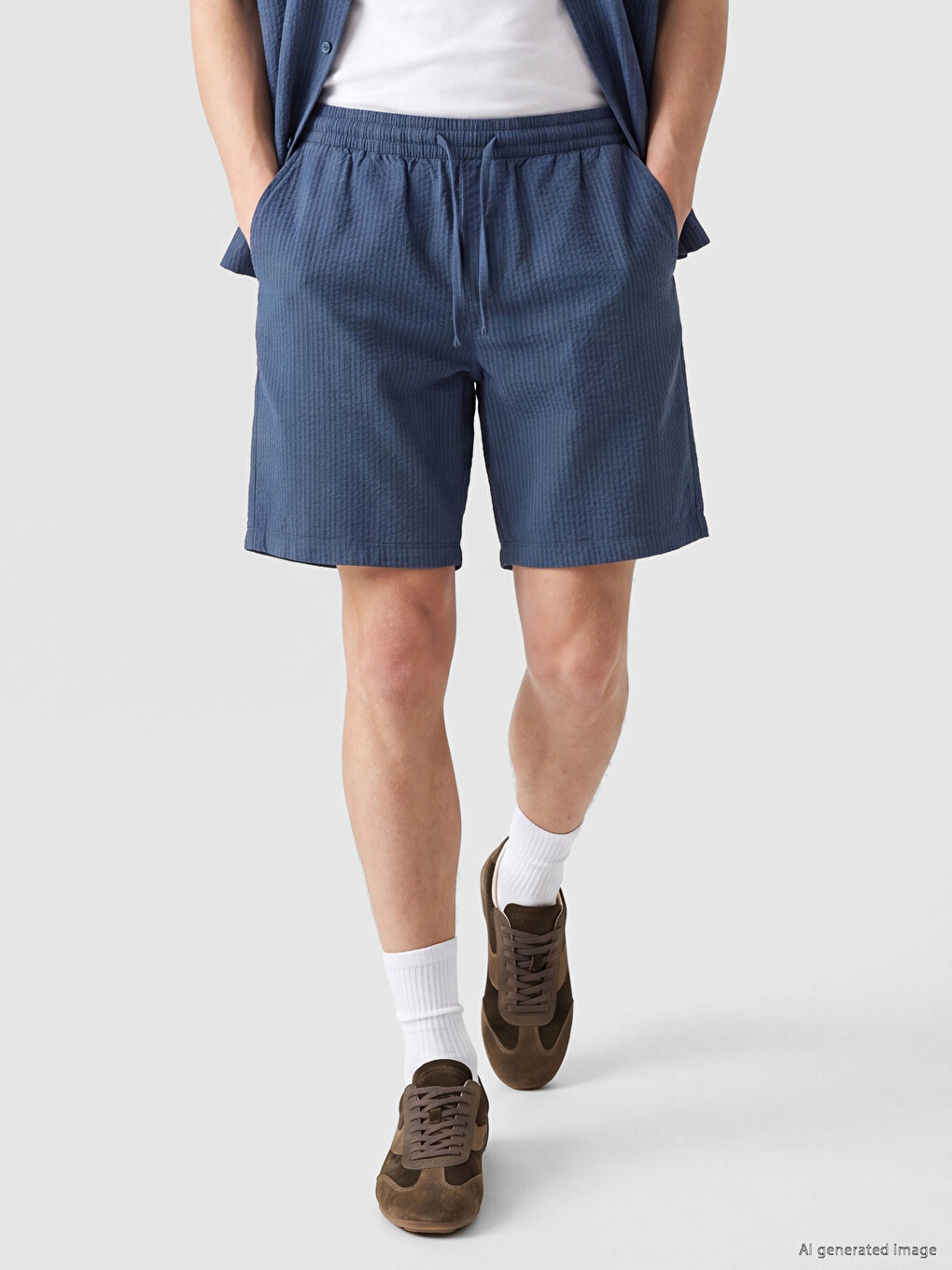 Man Navy Shorts