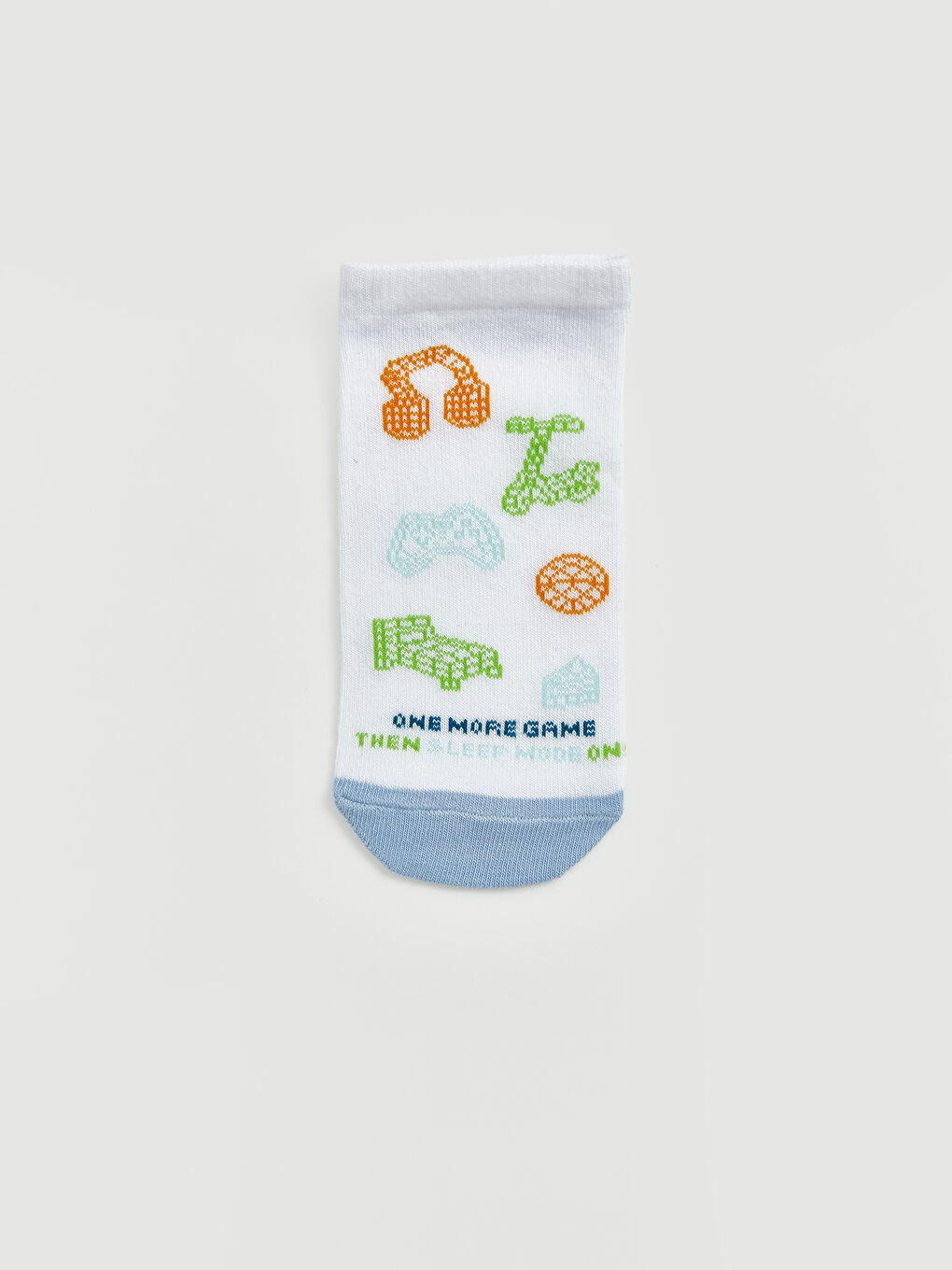 Karışık Baskılı Erkek Çocuk Patik Çorap 7'li-6