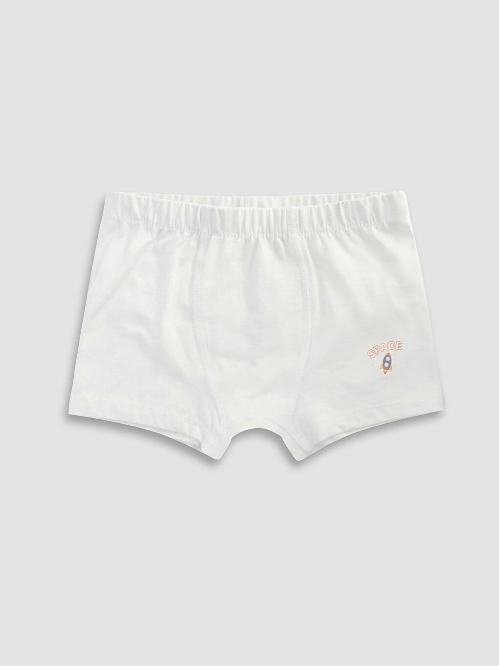 Ekru Baskılı Erkek Çocuk Boxer