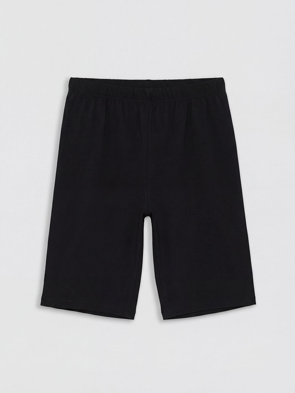 Ekru Bisiklet Yaka Erkek Çocuk Şortlu Pijama Takımı-3