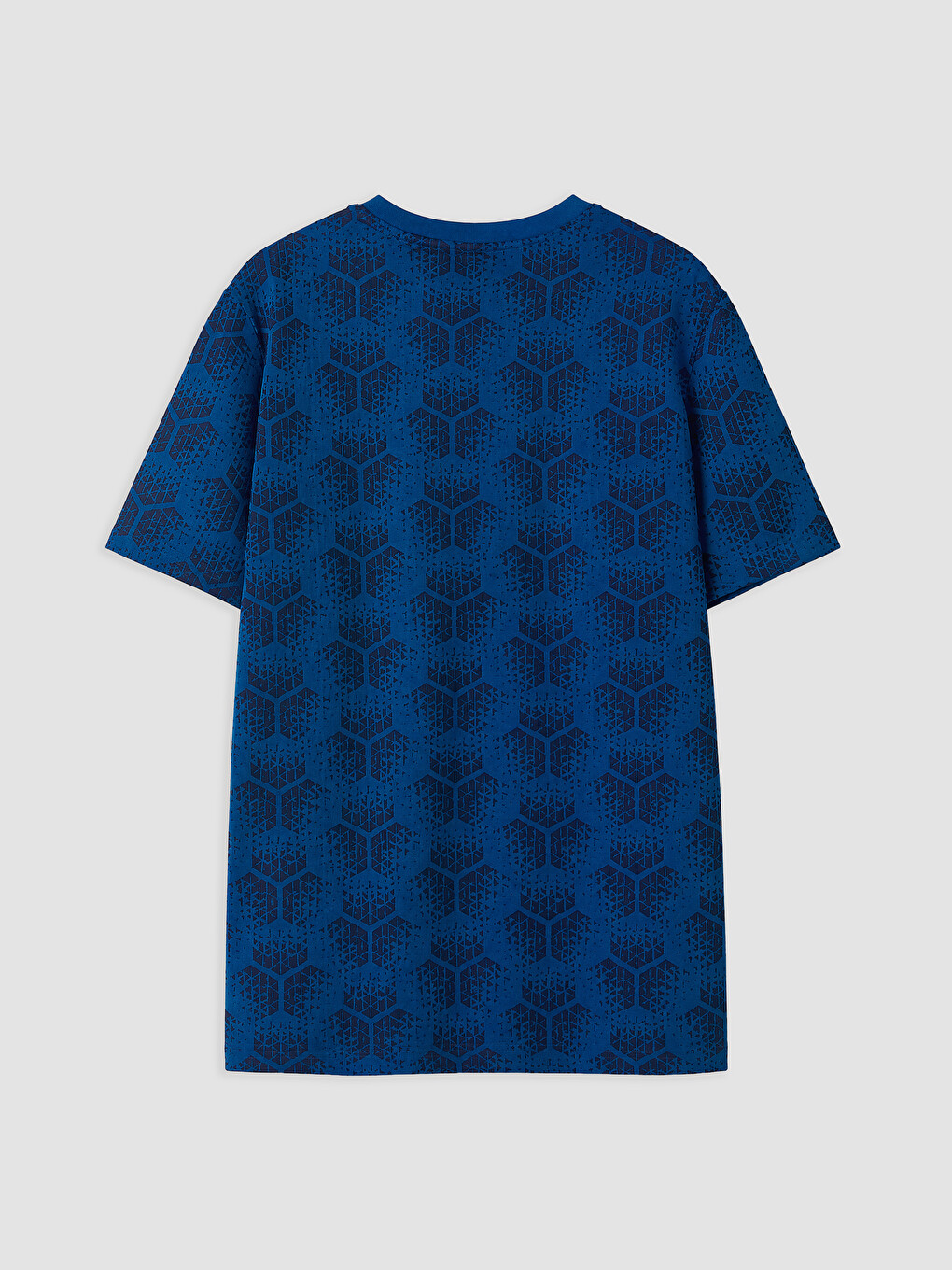 Mavi Real Madrid Baskılı Erkek Çocuk Şortlu Pijama Takımı-2