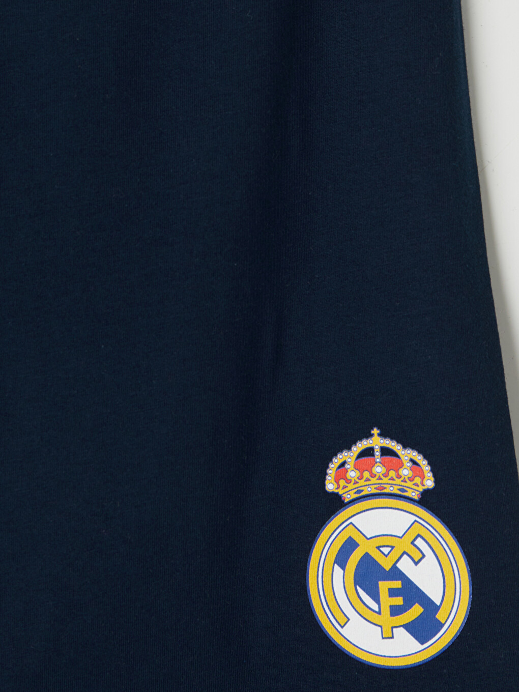 Mavi Real Madrid Baskılı Erkek Çocuk Şortlu Pijama Takımı-6