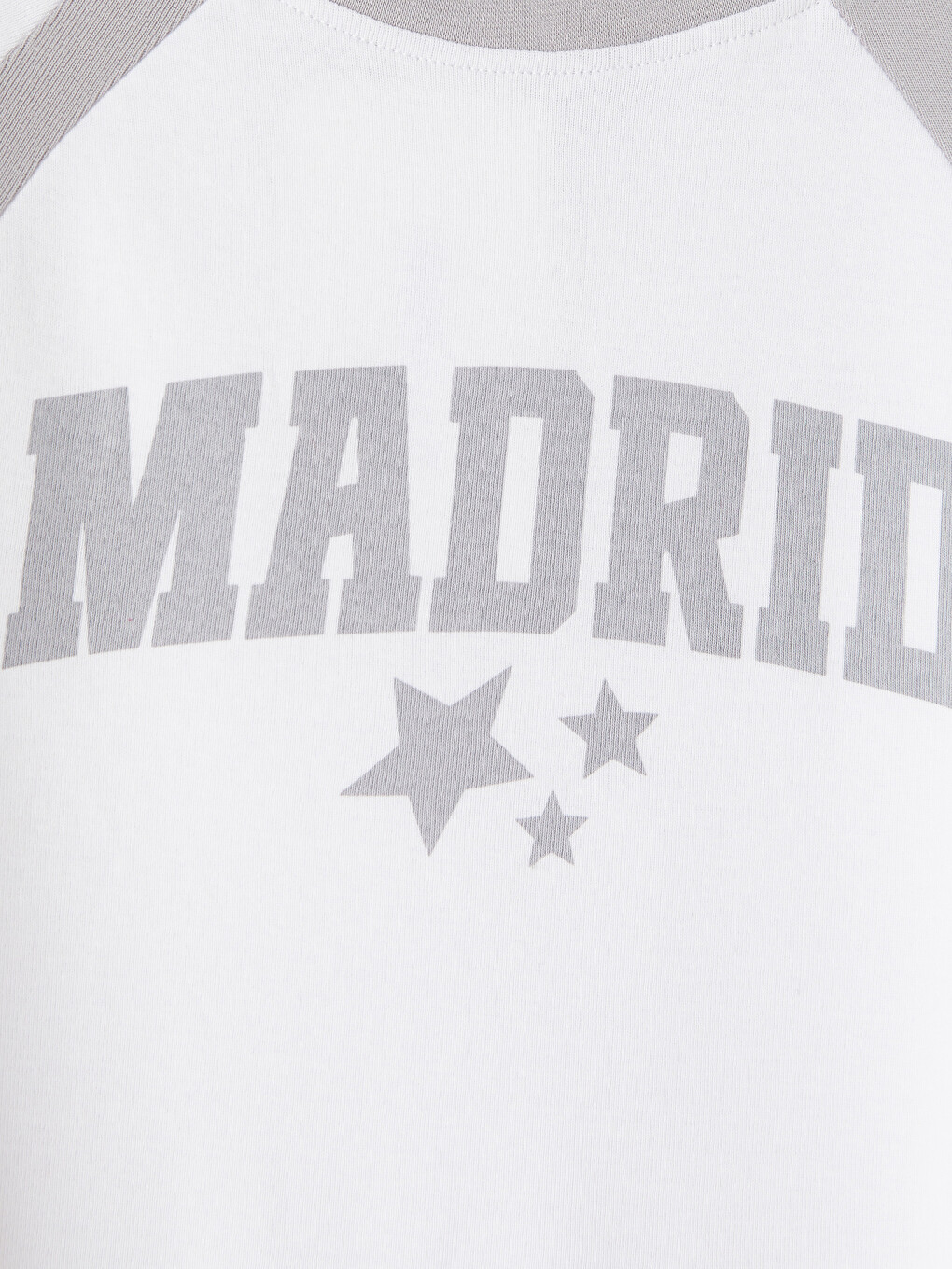 Bisiklet Yaka Madrid Baskılı Kız Çocuk Tişört-1