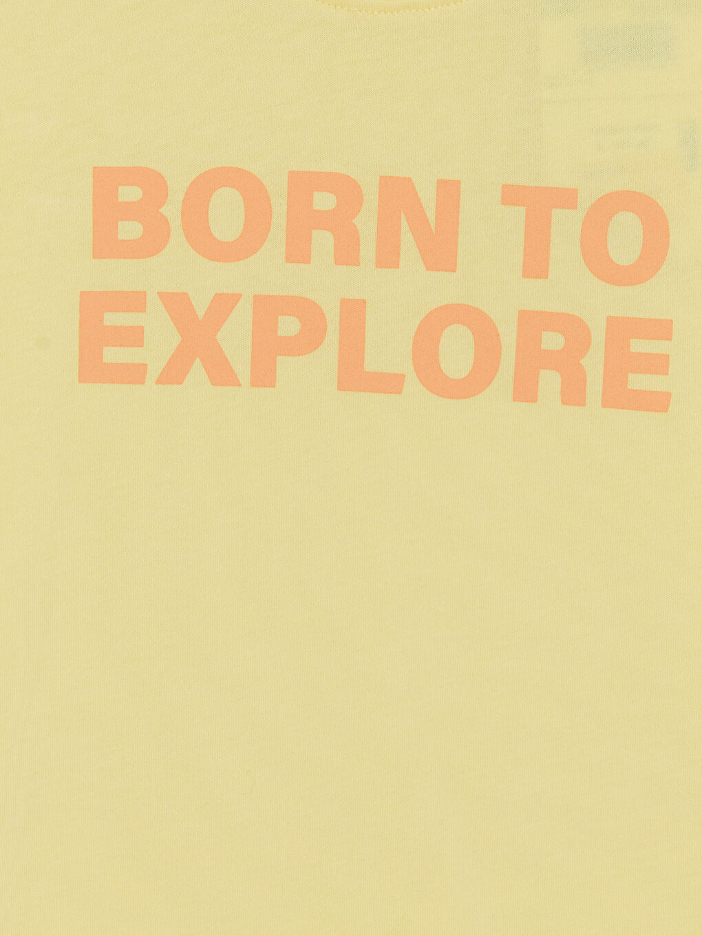 Sarı Bisiklet Yaka Baskılı Erkek Çocuk Tişört-2